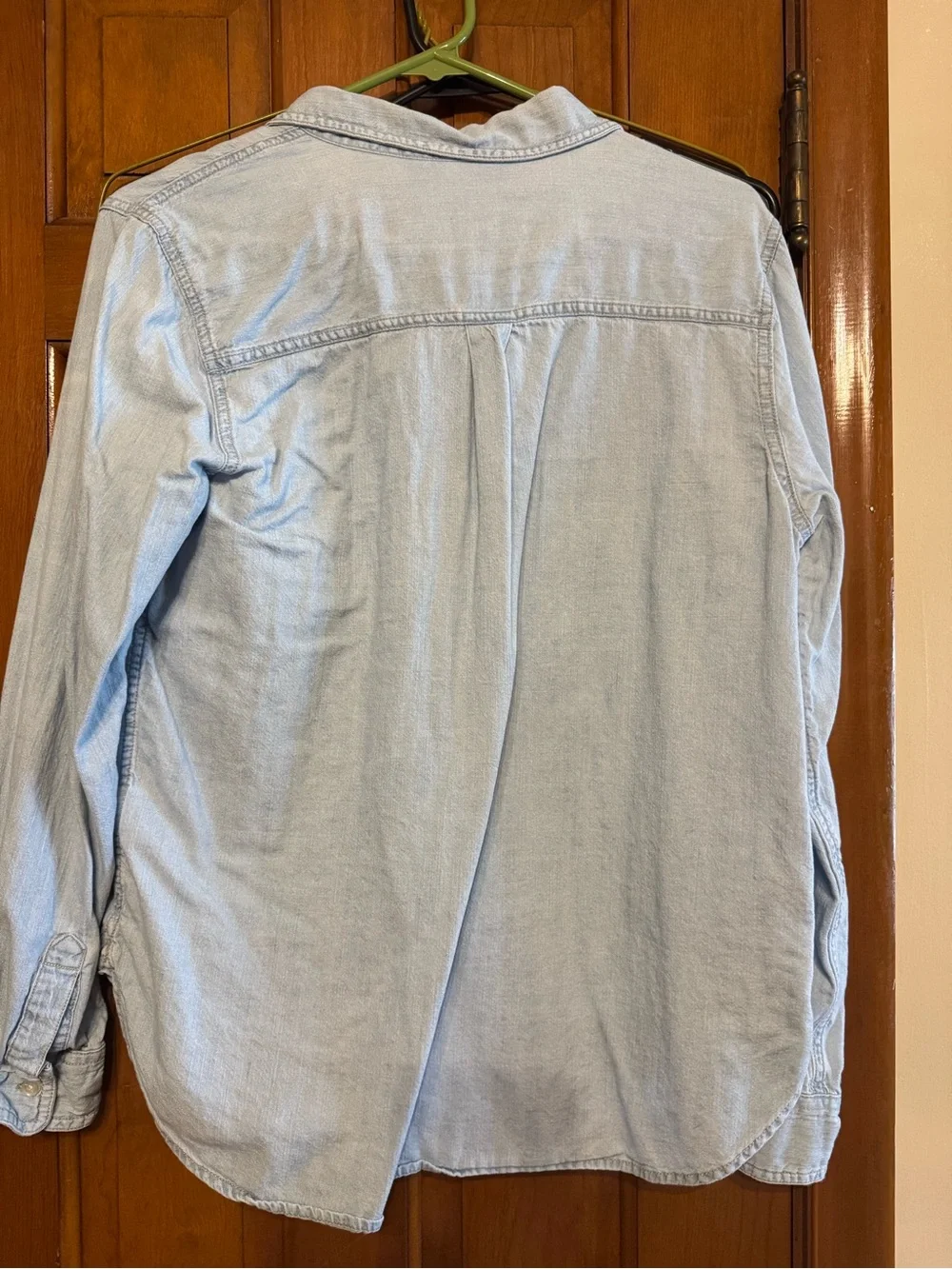 Old Navy Light Blue Denim Button-Down Shirt
